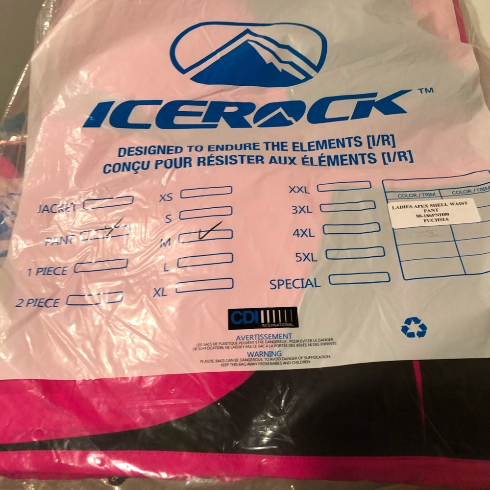 ICEROCK CHOKO Ladies Medium snowmobile pants